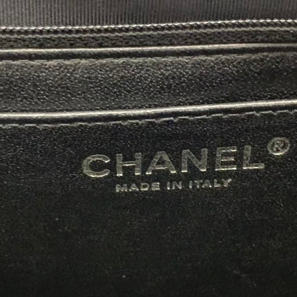 Chanel Classic Flap Maxi Black Caviar Leather Single Flap with Silver Hardware