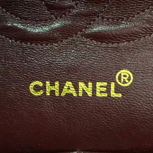 Chanel Classic Flap Vintage Medium Black Lambskin Leather with 24k Gold HW, 1994-1996