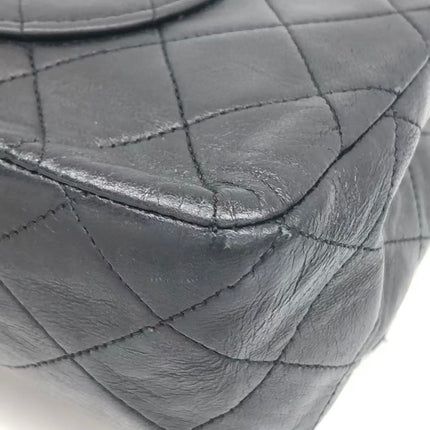 Chanel Classic Flap Vintage Medium Black Lambskin Leather with 24k Gold HW, 1994-1996