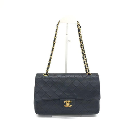 Chanel Classic Flap Vintage Medium Black Lambskin Leather with 24k Gold HW, 1994-1996