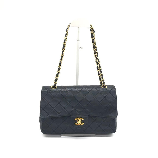 Chanel Classic Flap Vintage Medium Black Lambskin Leather with 24k Gold HW, 1994-1996-Luxbags