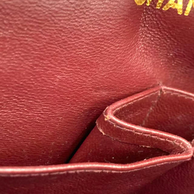 Chanel Classic Flap Vintage Medium Black Lambskin Leather with 24k Gold HW, 1994-1996