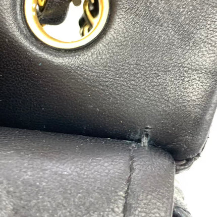 Chanel Classic Flap Vintage Medium Black Lambskin Leather with 24k Gold HW, 1994-1996