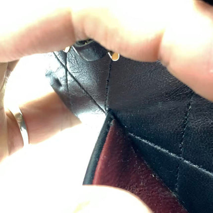 Chanel Classic Flap Vintage Medium Black Lambskin Leather with 24k Gold HW, 1994-1996