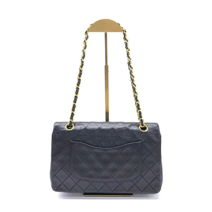 Chanel Classic Flap Vintage Medium Black Lambskin Leather with 24k Gold HW, 1996-1997