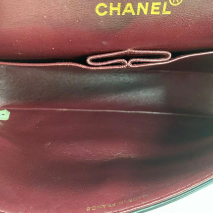 Chanel Classic Flap Vintage Medium Black Lambskin Leather with 24k Gold HW, 1996-1997
