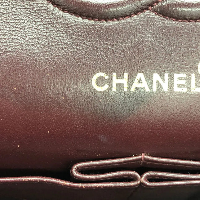 Chanel Classic Flap Vintage Medium Black Lambskin Leather with 24k Gold HW, 1996-1997