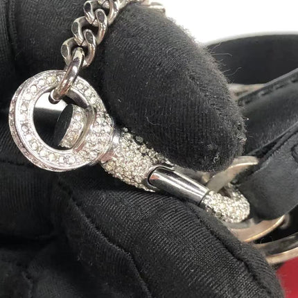 Dior Red Canvas Vintage Silver Hardware Crossbody Bag