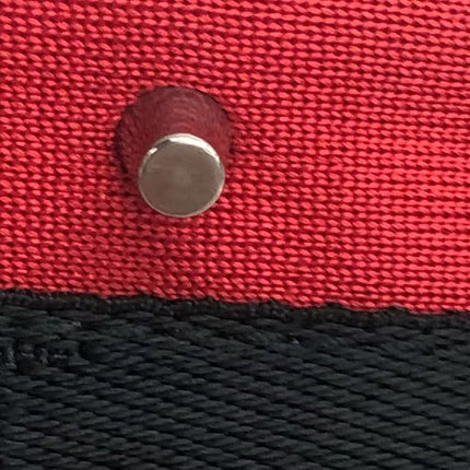 Dior Red Canvas Vintage Silver Hardware Crossbody Bag