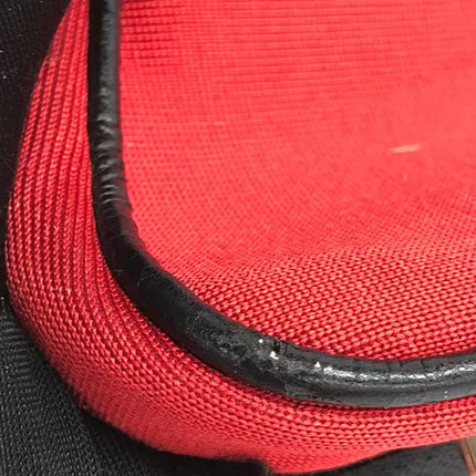 Dior Red Canvas Vintage Silver Hardware Crossbody Bag