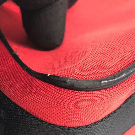 Dior Red Canvas Vintage Silver Hardware Crossbody Bag