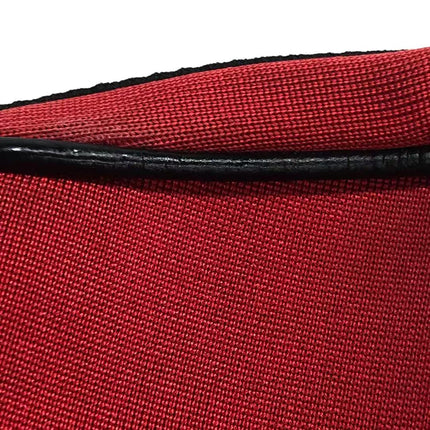 Dior Red Canvas Vintage Silver Hardware Crossbody Bag