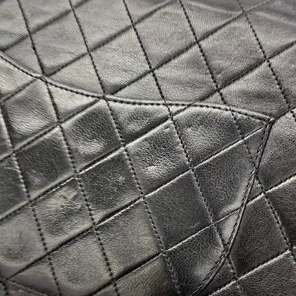 Chanel Classic Flap Vintage Black Lambskin Leather with Gold Hardware Chain Strap