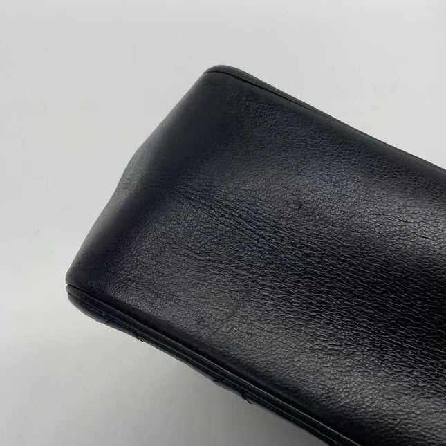 Chanel Classic Flap Vintage Black Lambskin Leather with Gold Hardware Chain Strap