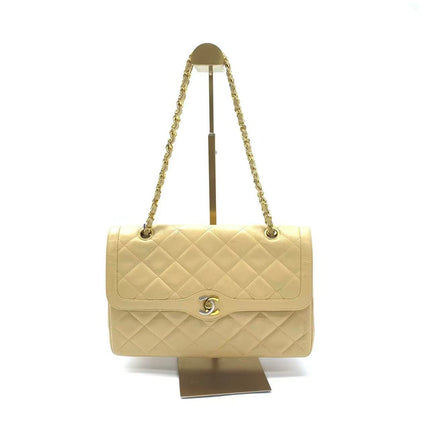 Chanel Paris Limited Beige Lambskin Leather with Bi-color Hardware