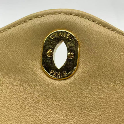 Chanel Paris Limited Beige Lambskin Leather with Bi-color Hardware