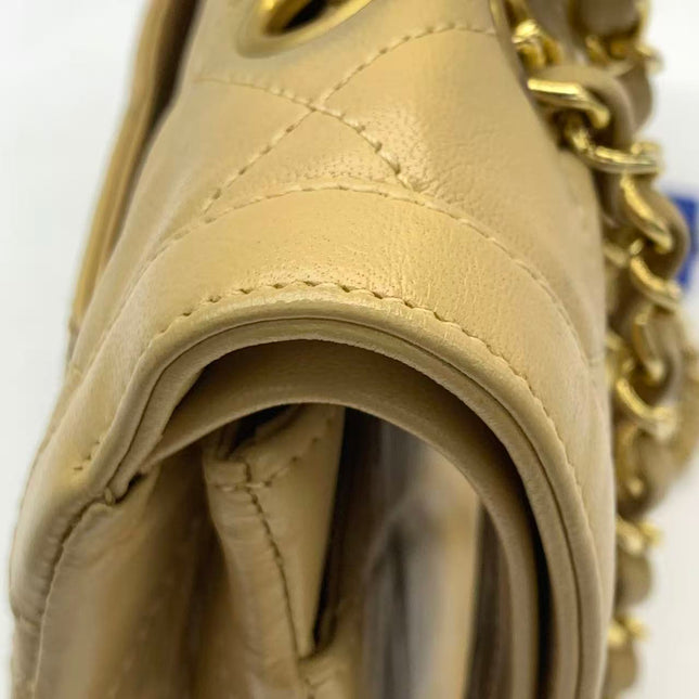 Chanel Paris Limited Beige Lambskin Leather with Bi-color Hardware
