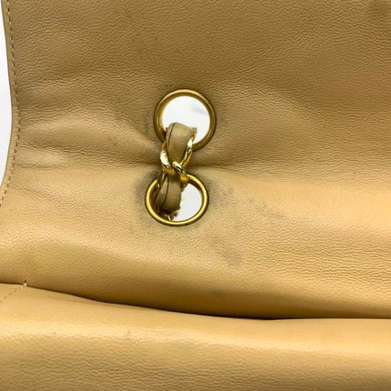 Chanel Paris Limited Beige Lambskin Leather with Bi-color Hardware