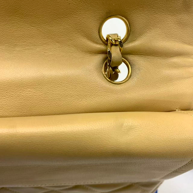 Chanel Paris Limited Beige Lambskin Leather with Bi-color Hardware