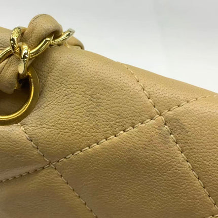 Chanel Paris Limited Beige Lambskin Leather with Bi-color Hardware