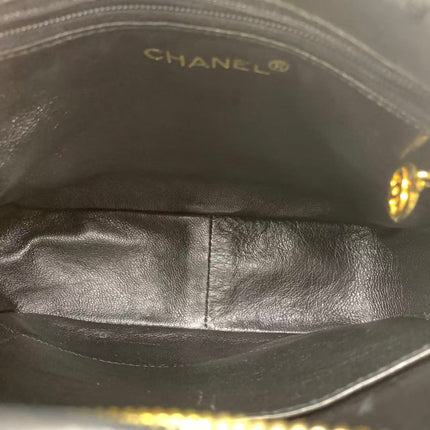 Chanel Vintage Mini Camera Bag Black Patent Leather Gold Hardware