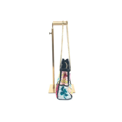Chanel Rare Precious Symbols Needlepoint East West Shoulder Bag