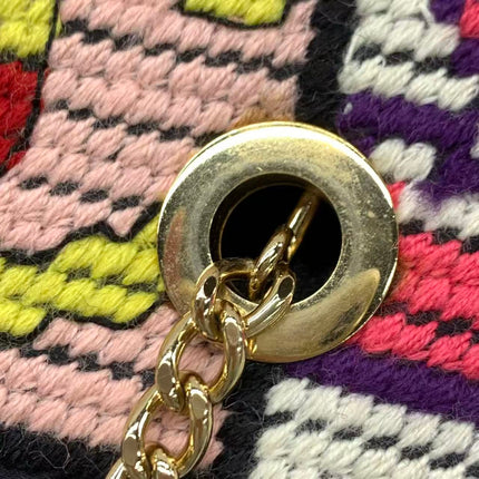 Chanel Rare Precious Symbols Needlepoint East West Shoulder Bag