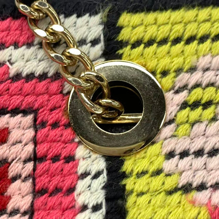 Chanel Rare Precious Symbols Needlepoint East West Shoulder Bag