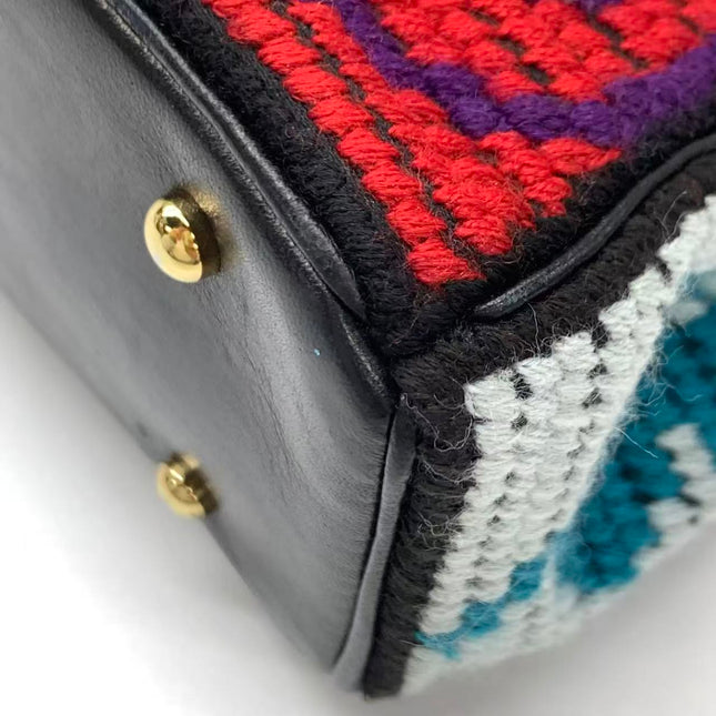 Chanel Rare Precious Symbols Needlepoint East West Shoulder Bag