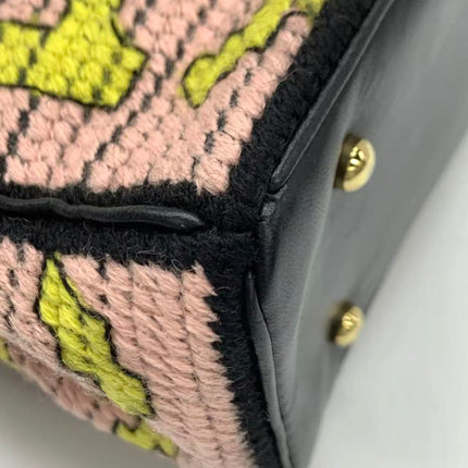 Chanel Rare Precious Symbols Needlepoint East West Shoulder Bag