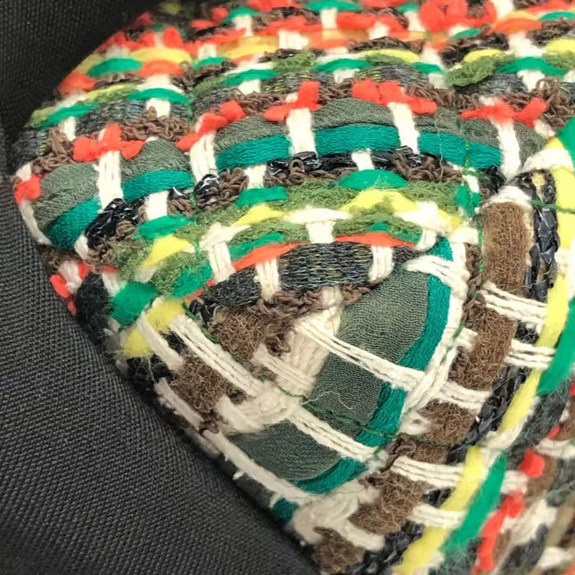 Chanel Paris-Seoul Medium Classic Flap Bag Quilted Multicolor Tweed and Ribbon 2016