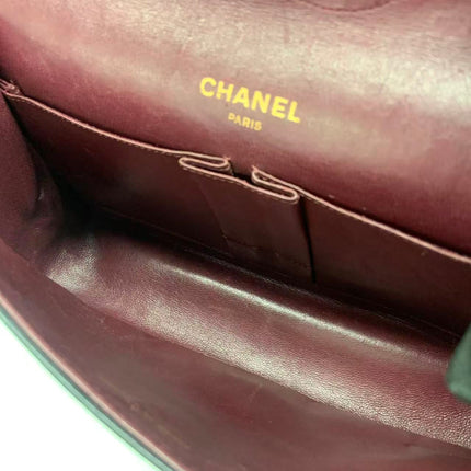 Chanel Classic Flap Vintage Black Lambskin Leather with Gold Hardware Chain Strap