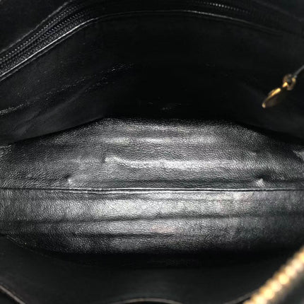 Chanel Vintage Camera Bag Black Lambskin Leather Gold Hardware, 1996-1997