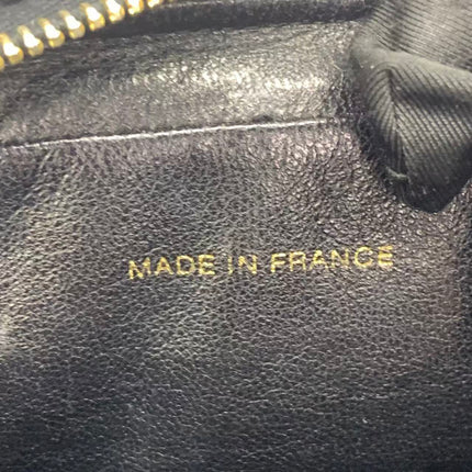 Chanel Vintage Camera Bag Black Lambskin Leather Gold Hardware, 1996-1997