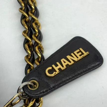 Chanel Vintage Camera Bag Black Lambskin Leather Gold Hardware, 1996-1997
