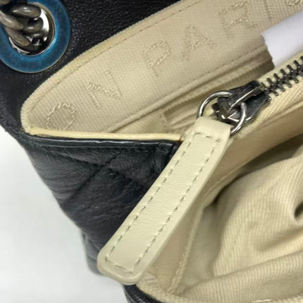 Chanel Vintage Camera Bag Black Lambskin Leather Gold Hardware, 1996-1997