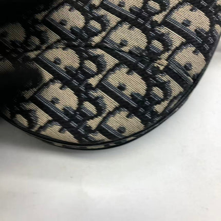 Dior Saddle Medium Toile Monogram Oblique Bordeaux avec Bandoulière
