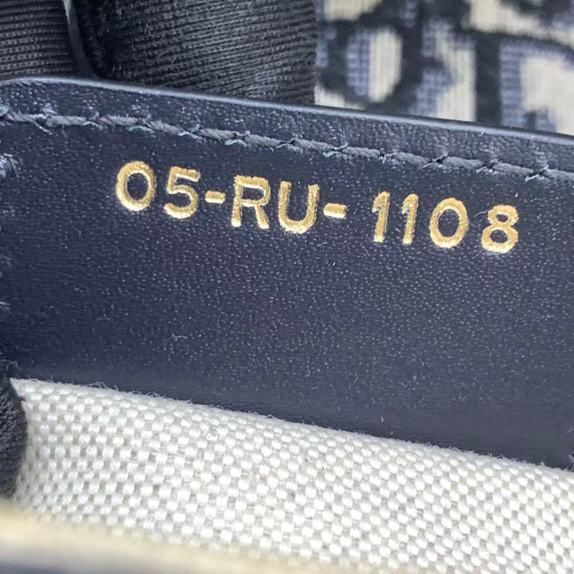 Dior Saddle Medium Navy Oblique Monogram Canvas Shoulder Bag