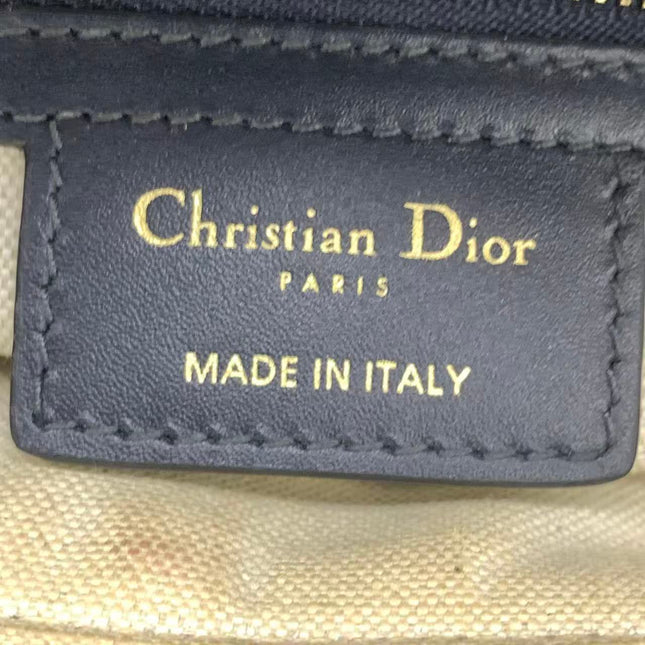 Dior Saddle Medium Navy Oblique Monogram Canvas Shoulder Bag