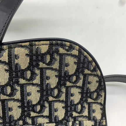 Dior Saddle Medium Toile Monogram Oblique Bordeaux avec Bandoulière