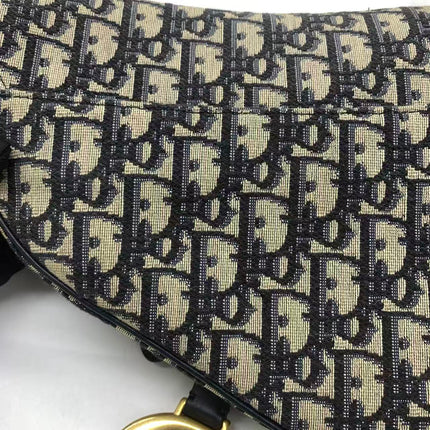 Dior Saddle Medium Toile Monogram Oblique Bordeaux avec Bandoulière