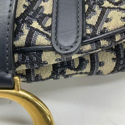 Dior Saddle Medium Toile Monogram Oblique Bordeaux avec Bandoulière