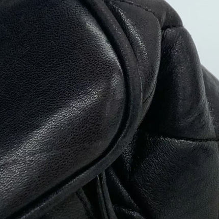 Chanel Vintage 1994-1996 Duma Backpack Black Lambskin Leather Gold Hardware