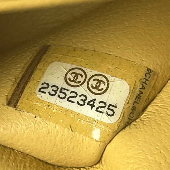 Chanel Classic Flap Rectangular Mini 2016 Yellow Lambskin Leather Gold Hardware