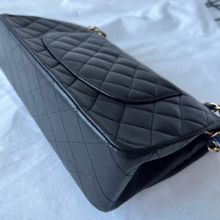 Chanel Classic Flap Medium Black Lambskin Leather Gold Hardware 2009-2010