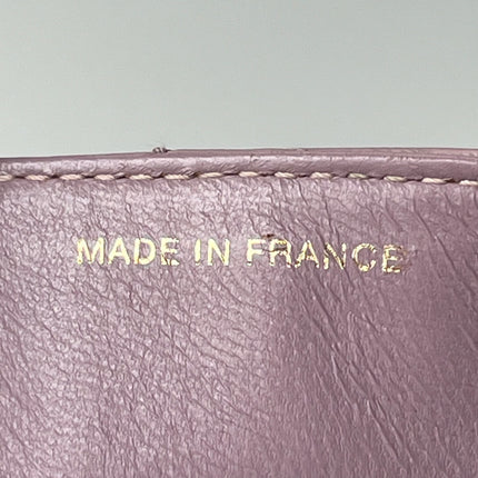 Chanel Kelly Mini Vintage Lavender Lambskin Leather Top Handle Bag