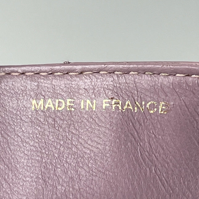 Chanel Kelly Mini Vintage Lavender Lambskin Leather Top Handle Bag