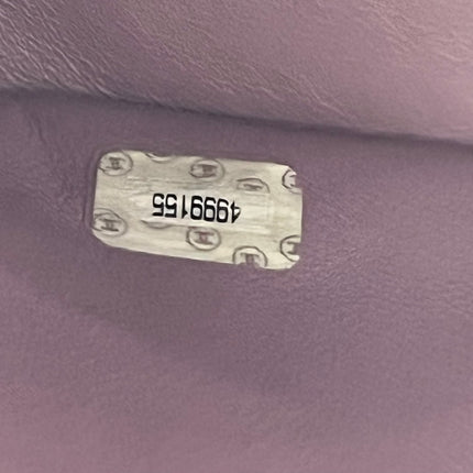 Chanel Kelly Mini Vintage Lavender Lambskin Leather Top Handle Bag