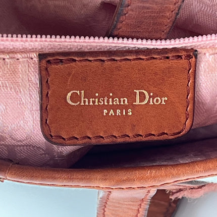 Dior Saddle 2004 Shearling Denim and Floral Shoulder Bag