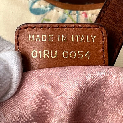 Dior Saddle 2004 Shearling Denim and Floral Shoulder Bag